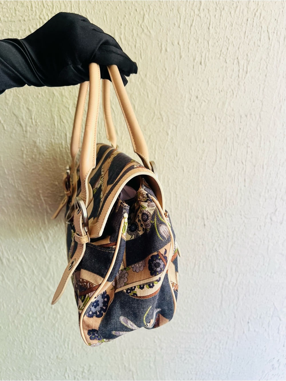 Salvatore Ferragamo Gancini Denim Bag - Picture 7 of 15